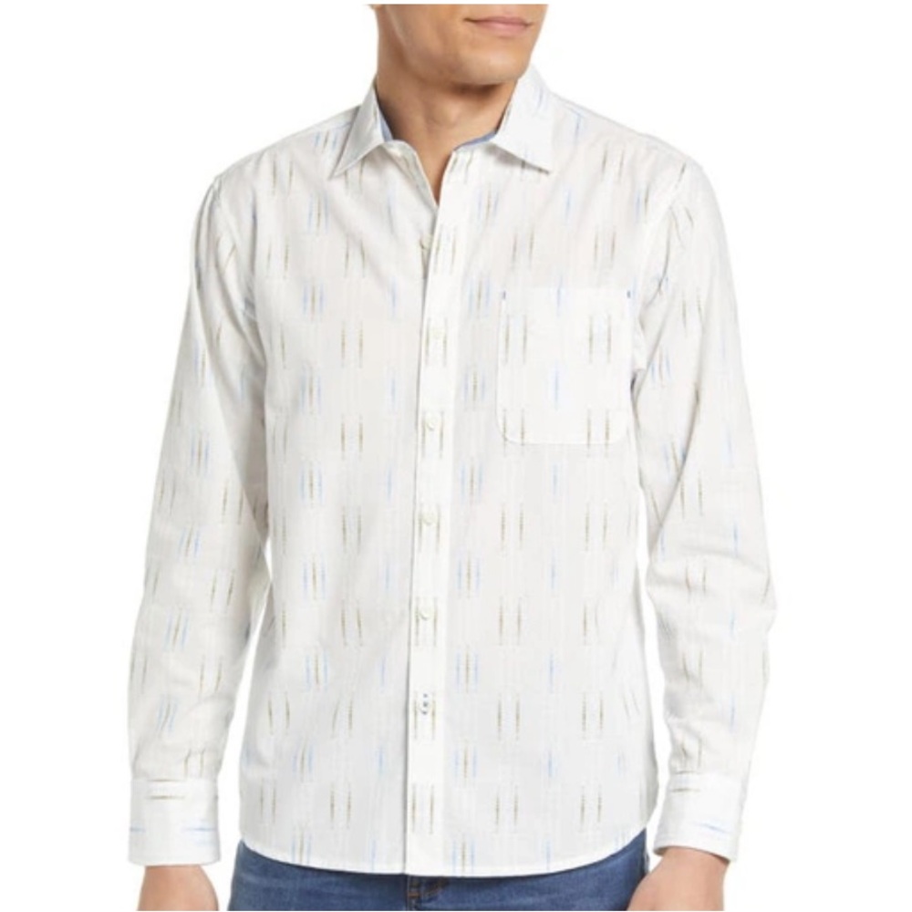 Tommy Bahama Florida Falls Stripe Button in Continental